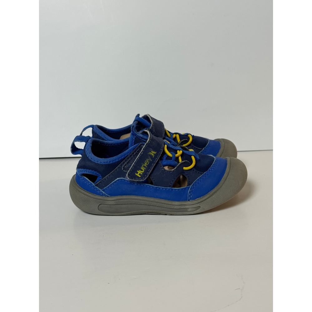 Hurley Toddler US 10 Dylan-T Blue Synthetic Mesh Closed Toe Water Sandals